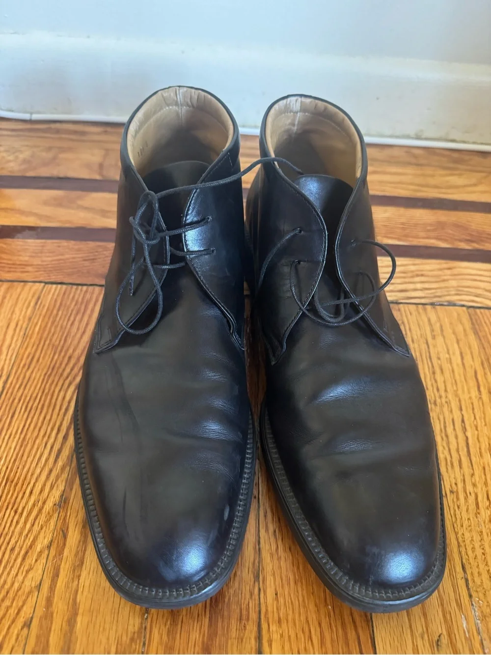 Black Leather Men’s Chukka Boots